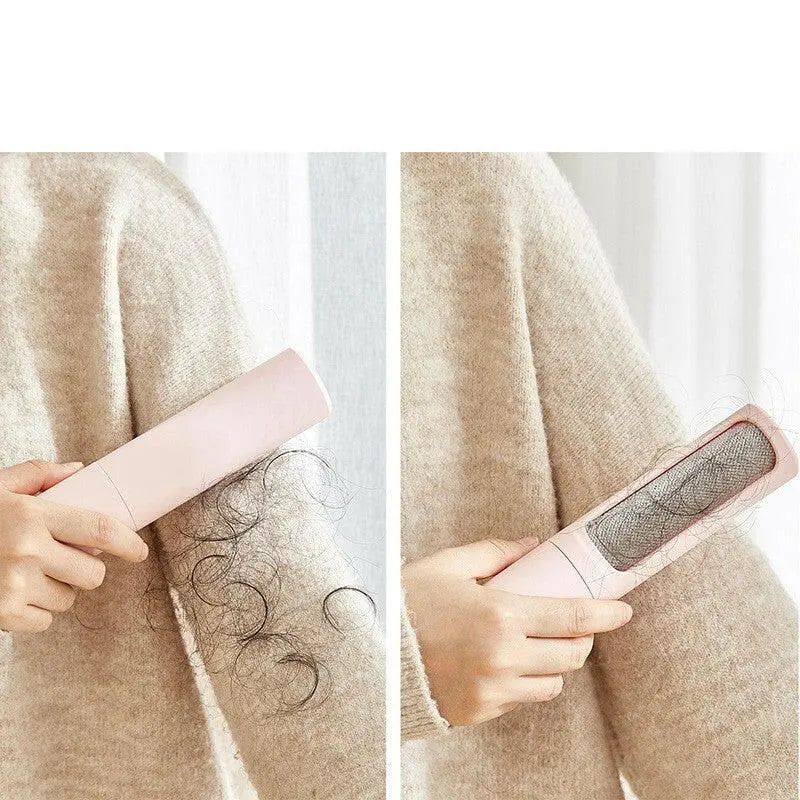 Reusable pet hair remover brush detail view