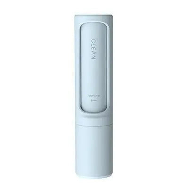 Blue reusable pet hair remover brush